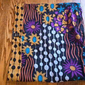SOLD Gudrun Sjoden 100% cotton Kanga Africa scarf  NWOT. $45